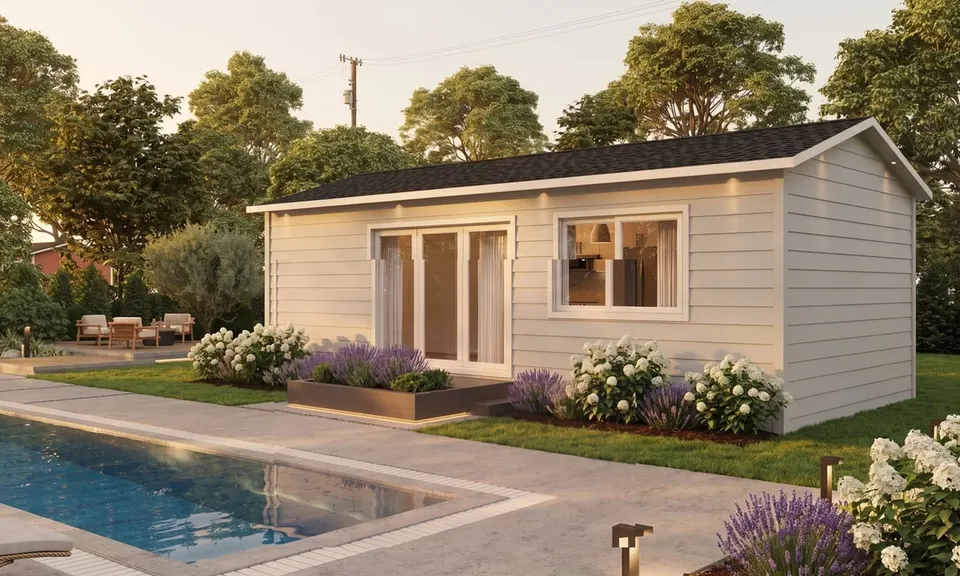 Four Fifty prefab ADU exterior, 450 ft² studio