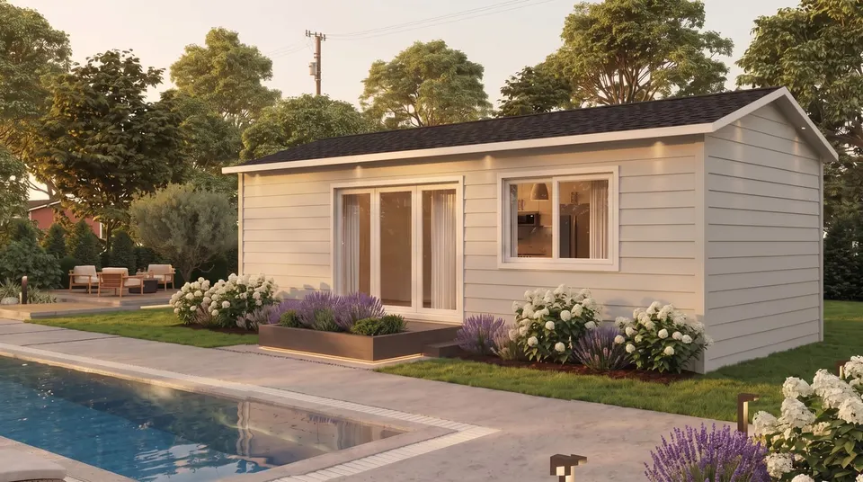 Four Fifty prefab ADU exterior, 450 ft² studio