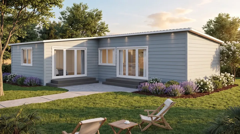 Nine Forty-Five Trio prefab ADU exterior, 945 ft² 3 bedroom