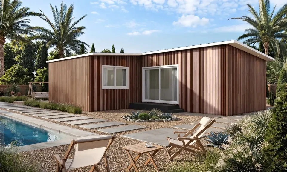 Seven Forty-Nine prefab ADU exterior, 749 ft² 2 bedroom