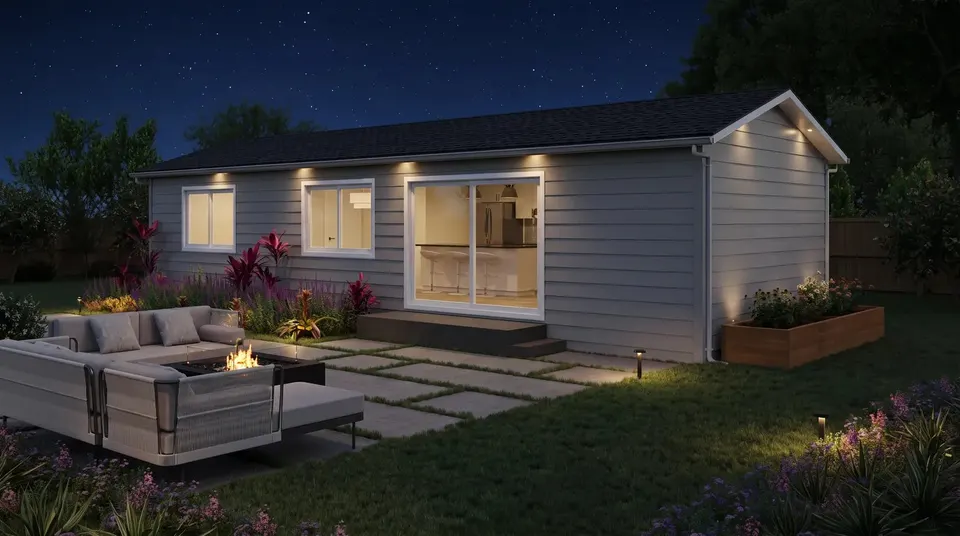Six Sixty prefab ADU exterior, 660 ft² 1 bedroom