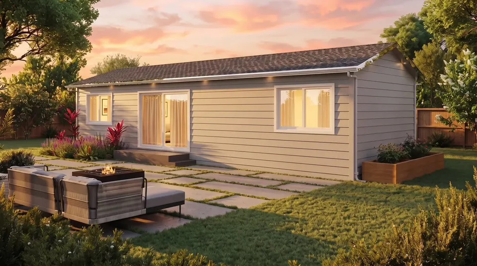 Six Sixty Duo prefab ADU exterior, 660 ft² 2 bedroom